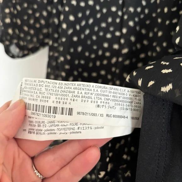 Zara Mock Neck Confetti Dress - Picture 10 of 10